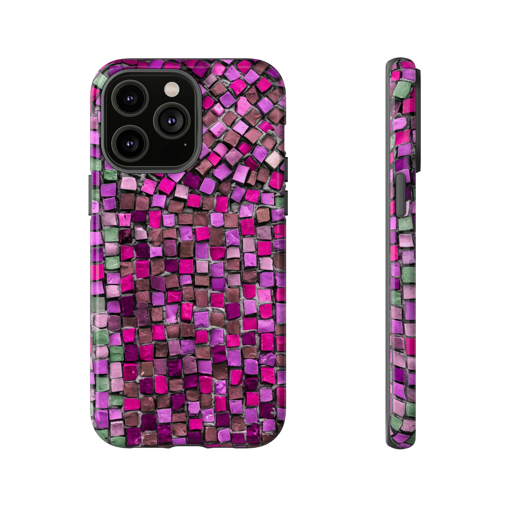 Purple Mosaic - Protective Phone Case