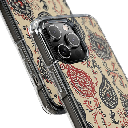 Vintage Paisley Elegance iPhone 14 - Clear Impact Phone Case