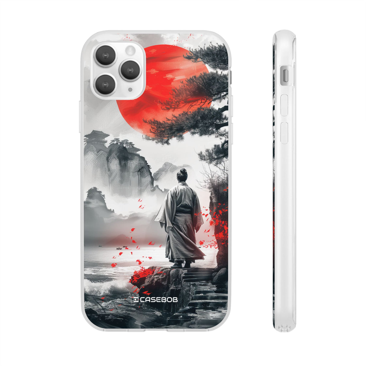 Serene Samurai Sunrise | Flexible Phone Case for iPhone