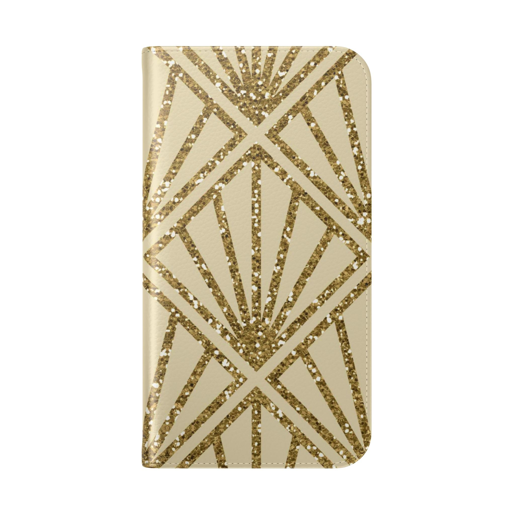 Golden Fan Sparkle - iPhone 16 Case - Portemonnee