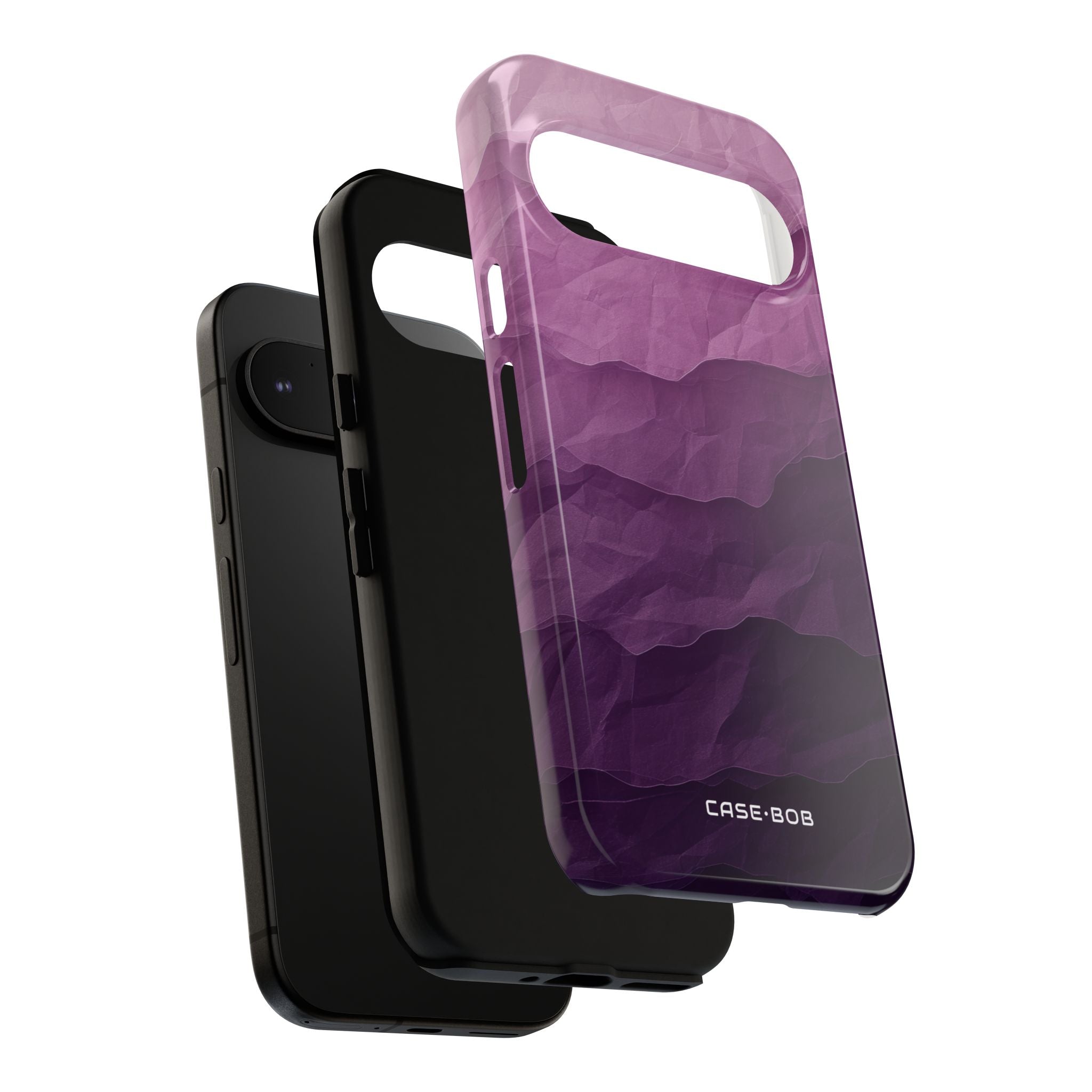 Purple Wave Layers Google Pixel 9 Case - Tough