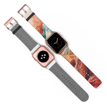 Fabric Peaks Sunset - Watch Band