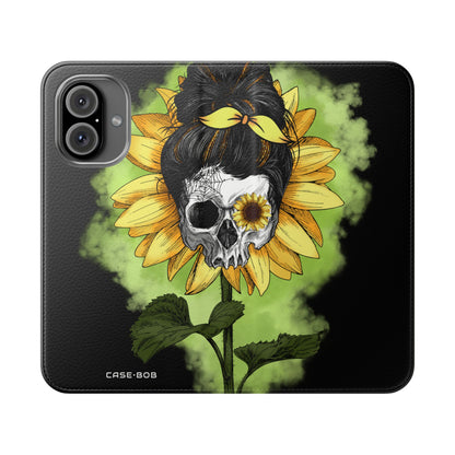 Skull Sunflower - iPhone 16  Case - Wallet
