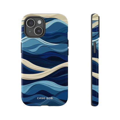 Ocean Rhythm iPhone 15 Case - Tough