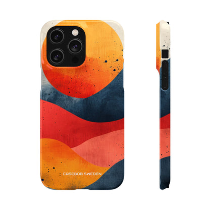 Sunburst Waves - Slim iPhone 14 Phone Case