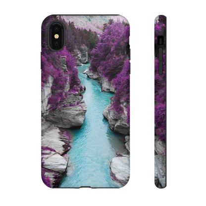 Purple Pine Forest - Protective Phone Case