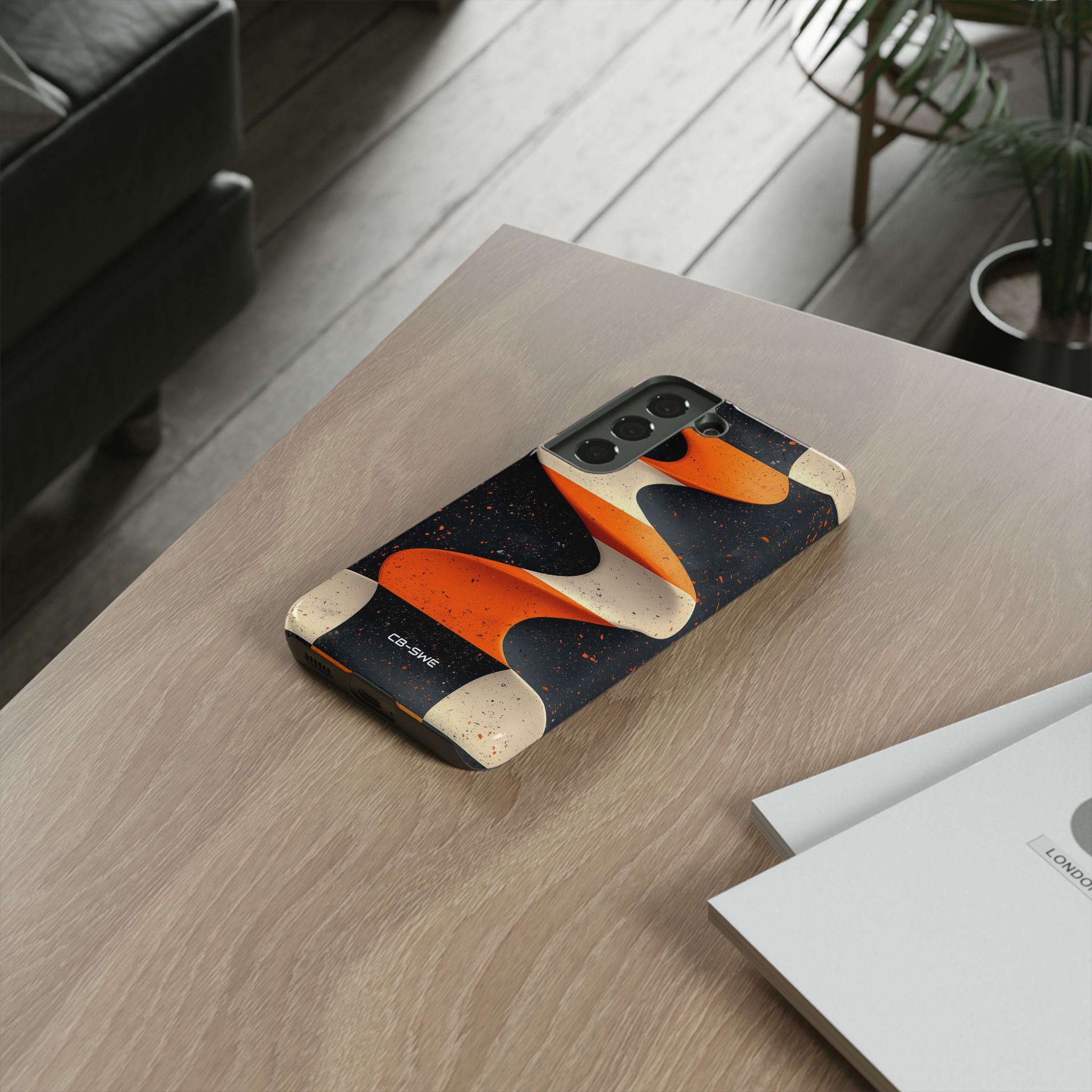 Orange Waves Flow - Samsung Case