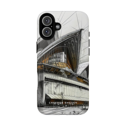 Architectural Curves in Line Formation iPhone 16  Tough+ Phone Case