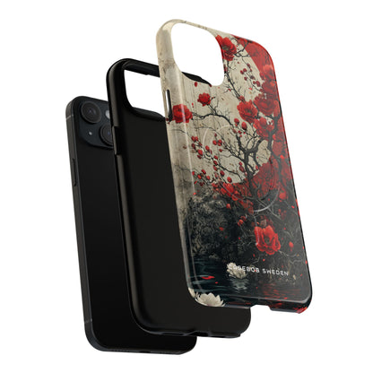 Zen Blossoms in Moonlight iPhone 15 | Tough+ Phone Case