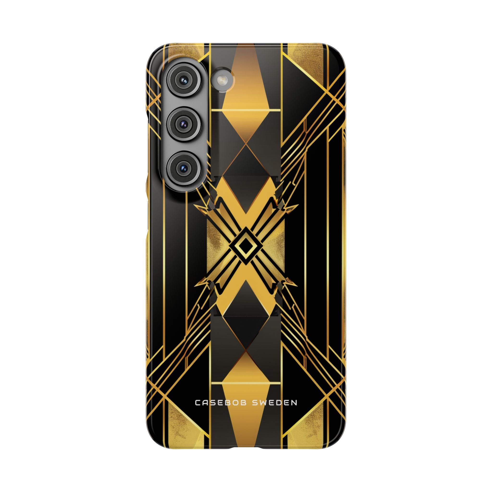 Golden Geometric Elegance Samsung S23 - Slim Phone Case