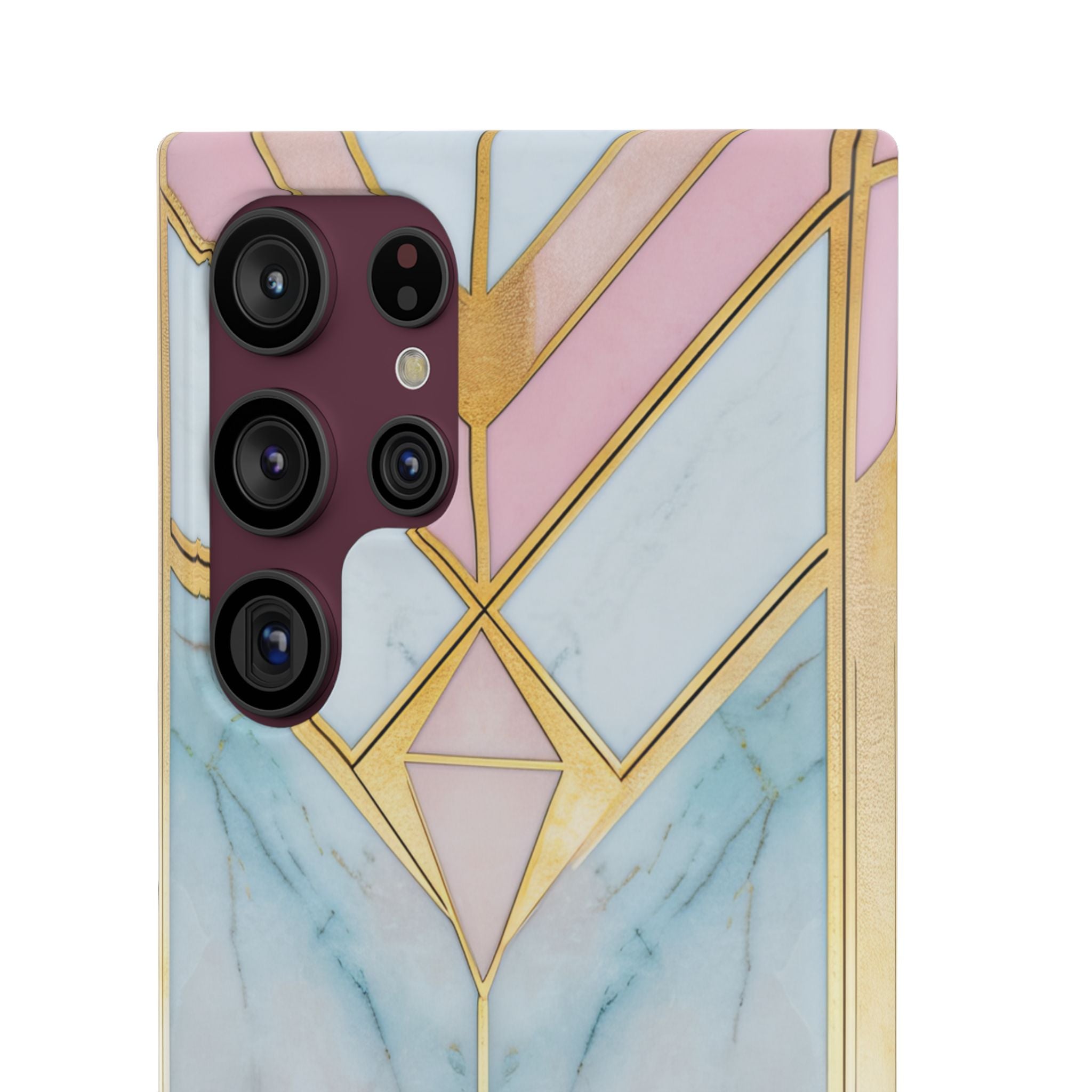 Gold Pink Art Deco - Slim Samsung S22 Phone Case