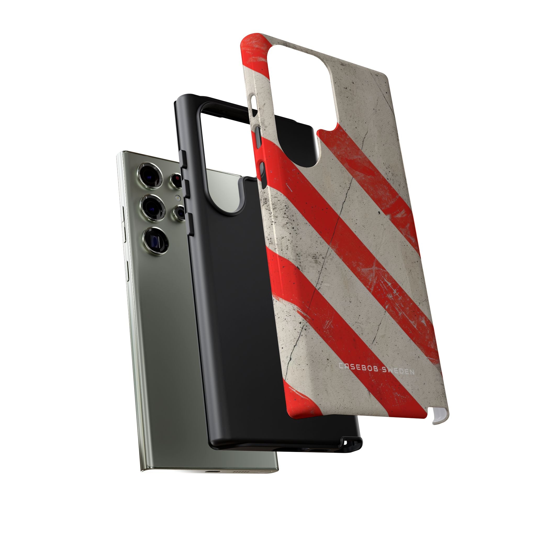 Striker Crimson Stripes Samsung S23 - Tough Phone Case