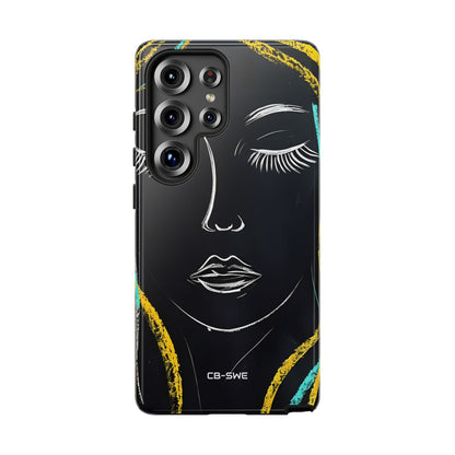 Vivid Minimalist Portrait - Samsung Case