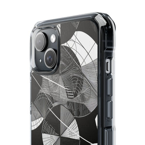 Geometric Elegance - Phone Case for iPhone (Clear Impact - Magnetic)