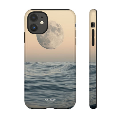 Moon Illuminates Waves - iPhone Case