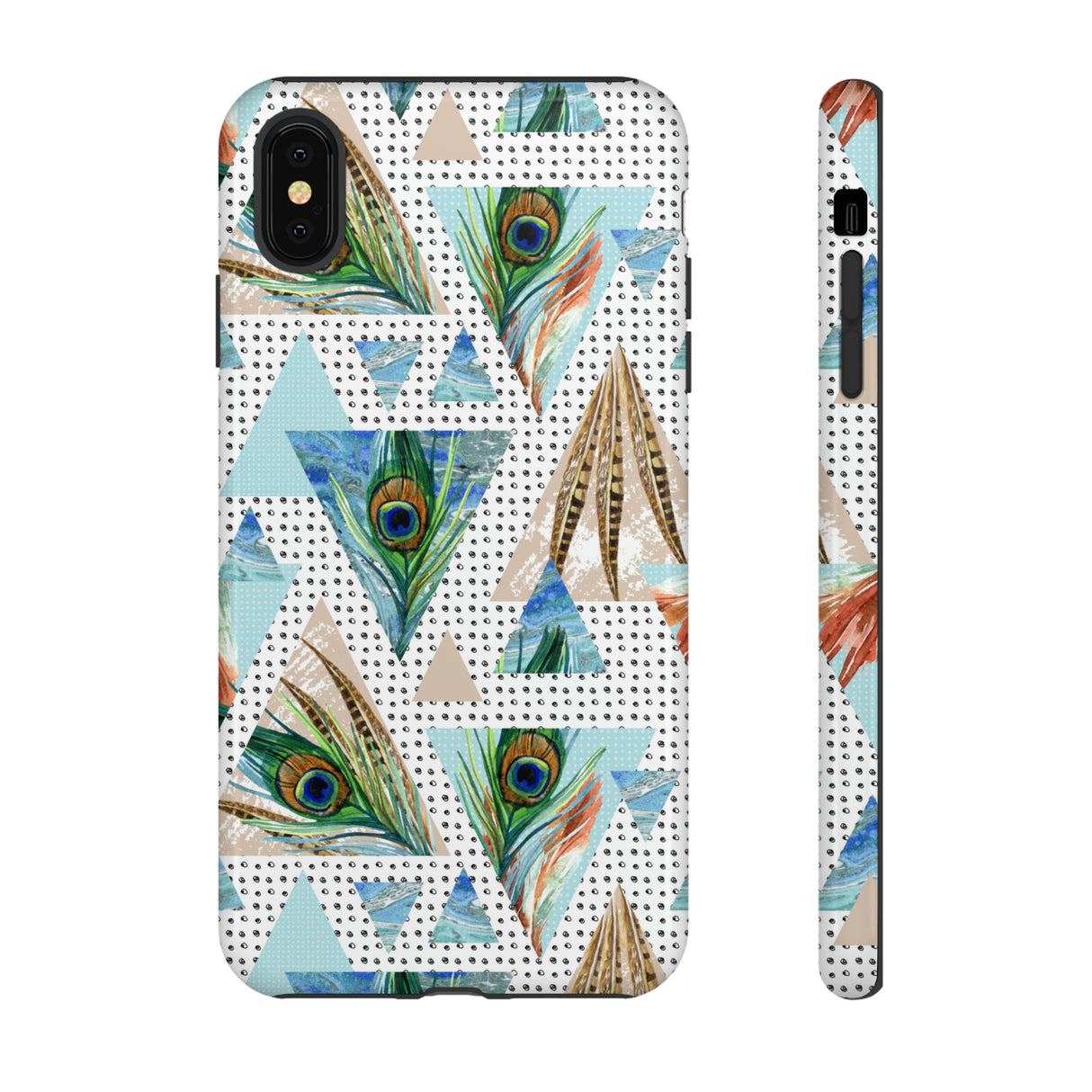 Peacock Feathers - Protective Phone Case