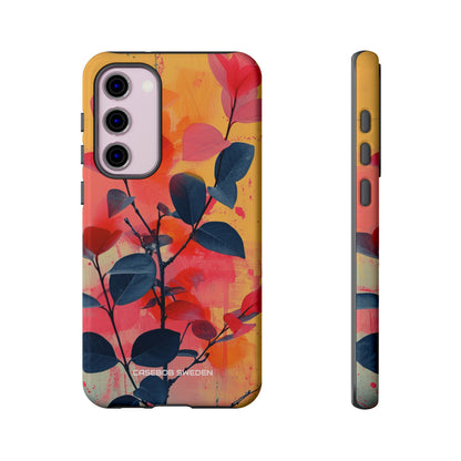 Yellow Botanical Splash - Tough Samsung S23 Phone Case