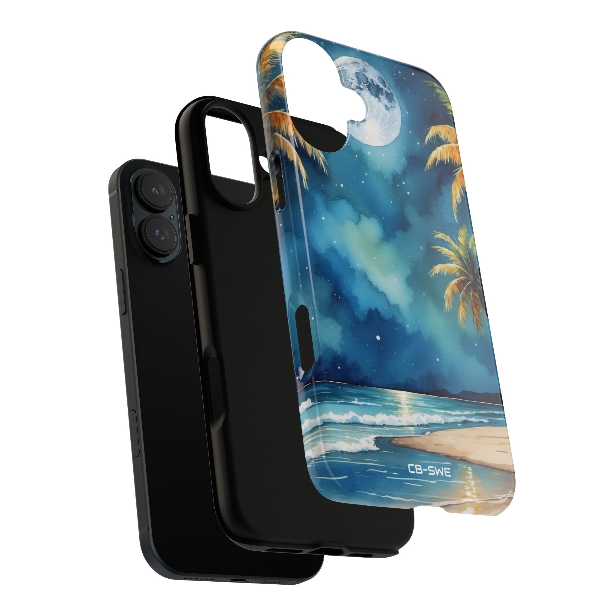 Moonlight Kisses Waves - iPhone Case