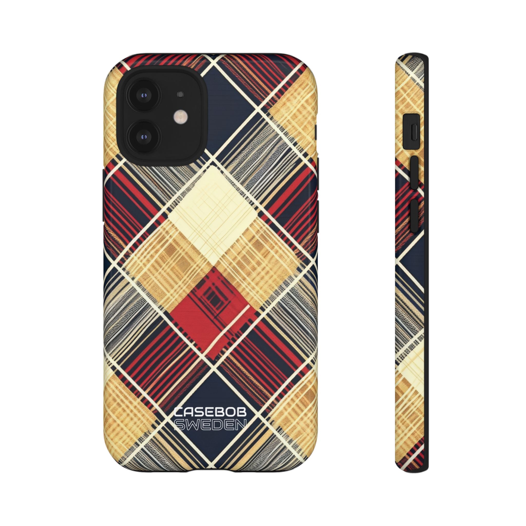 Plaid Diamond Tapestry iPhone 12 - Tough