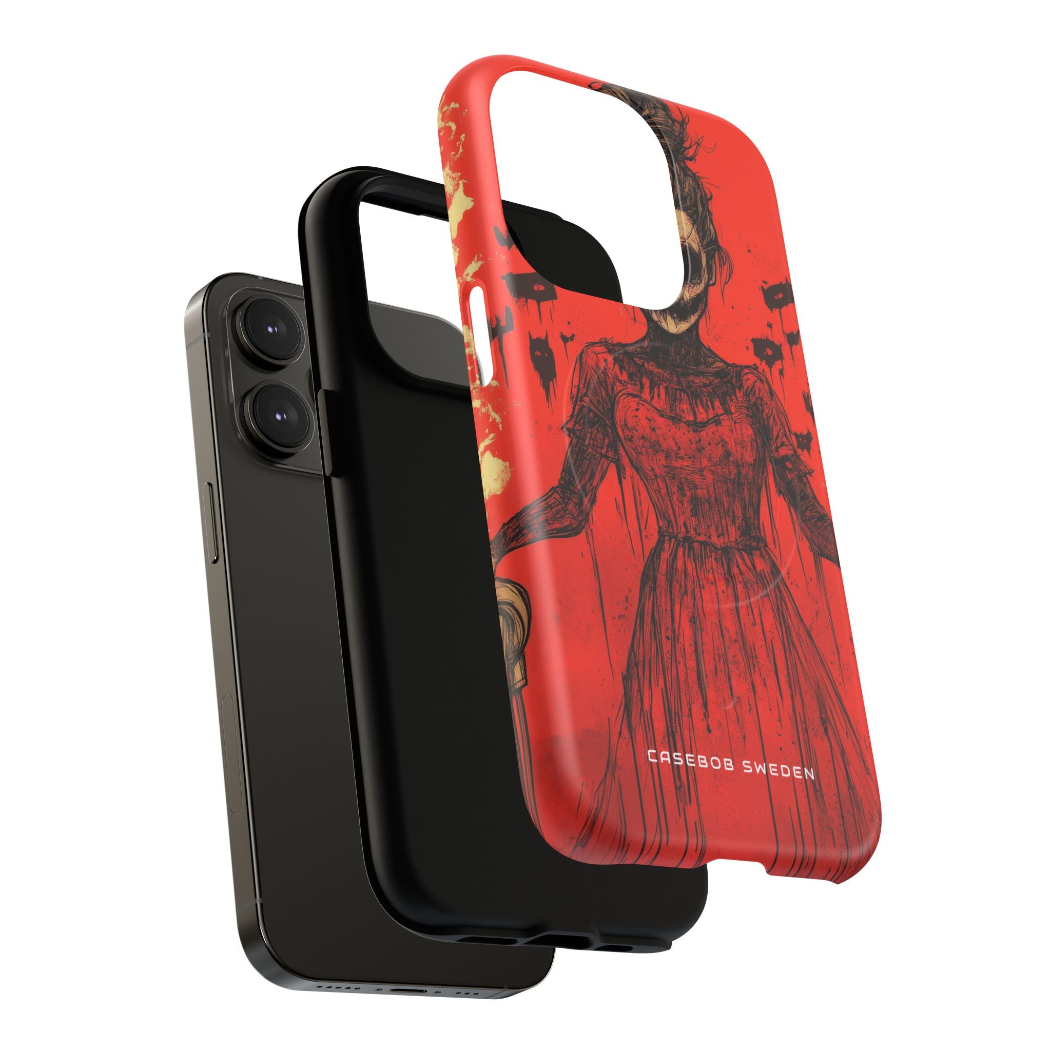 Haunting Scarlet Descent iPhone 14 | Tough+ Phone Case