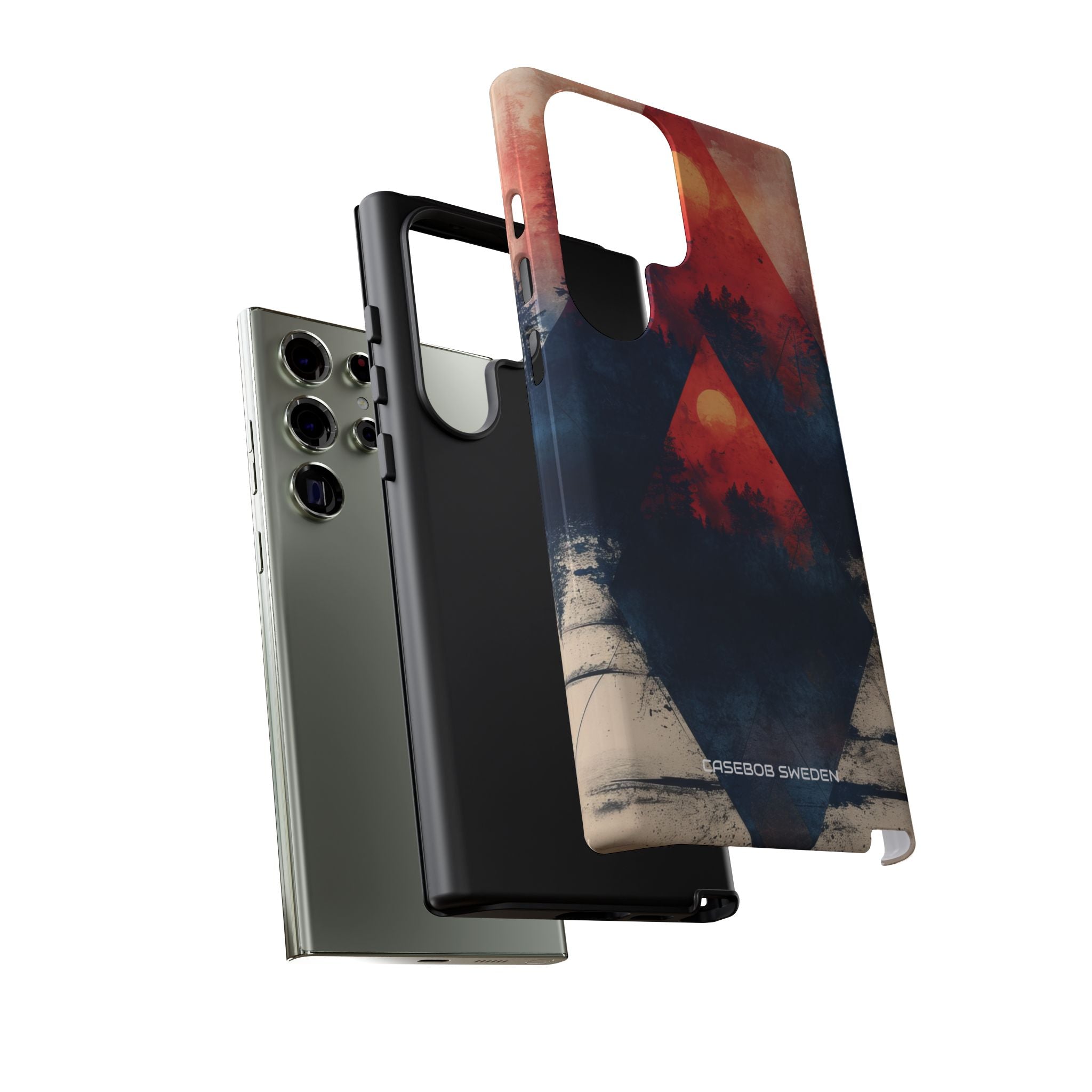 Red Sky Serenity - Tough Samsung S23 Phone Case