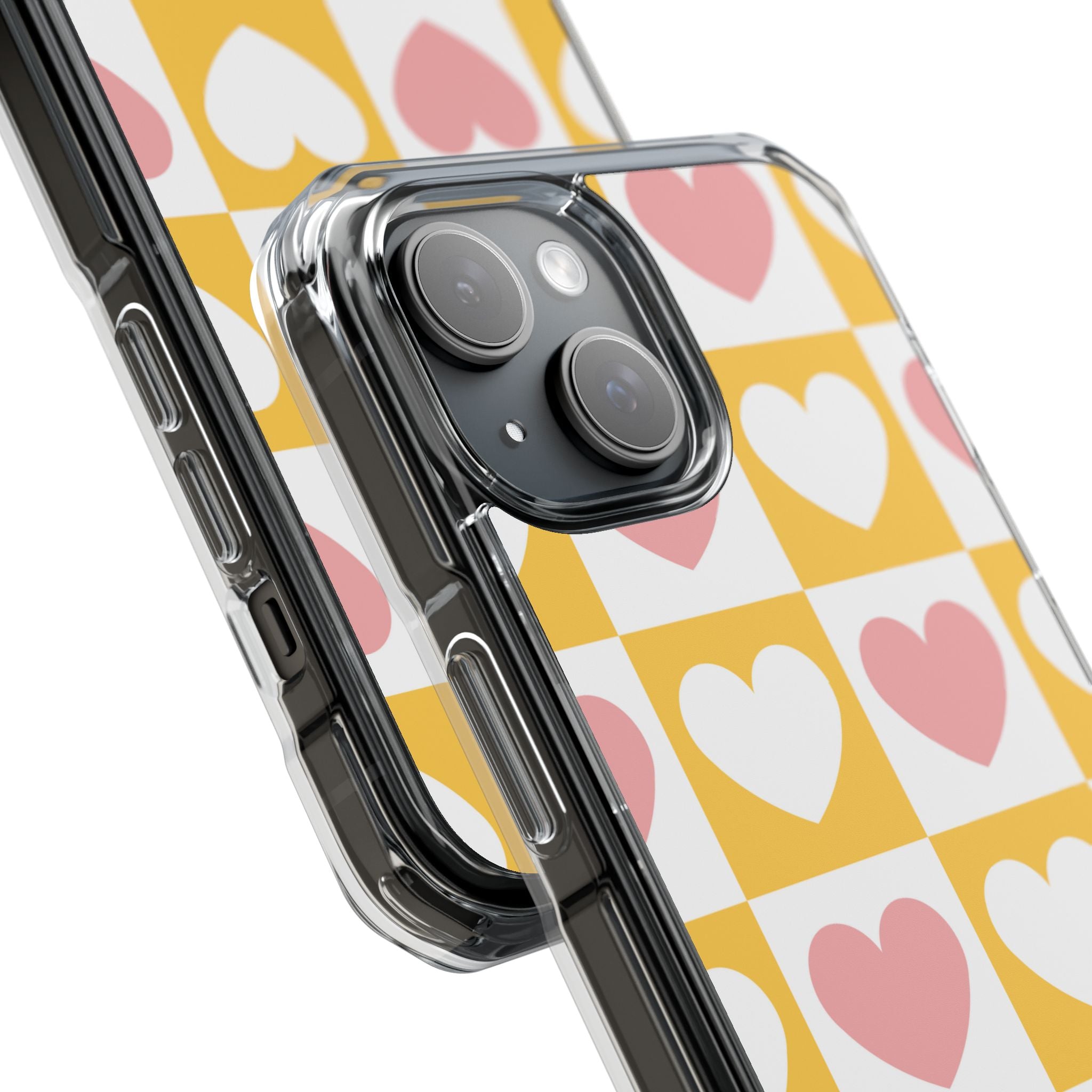 Heart Grid Harmony iPhone Case - Impact