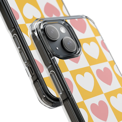 Heart Grid Harmony iPhone Case - Impact