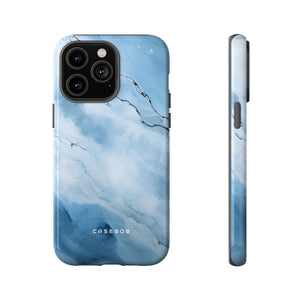 Light Navy Marble - Protective Phone Case