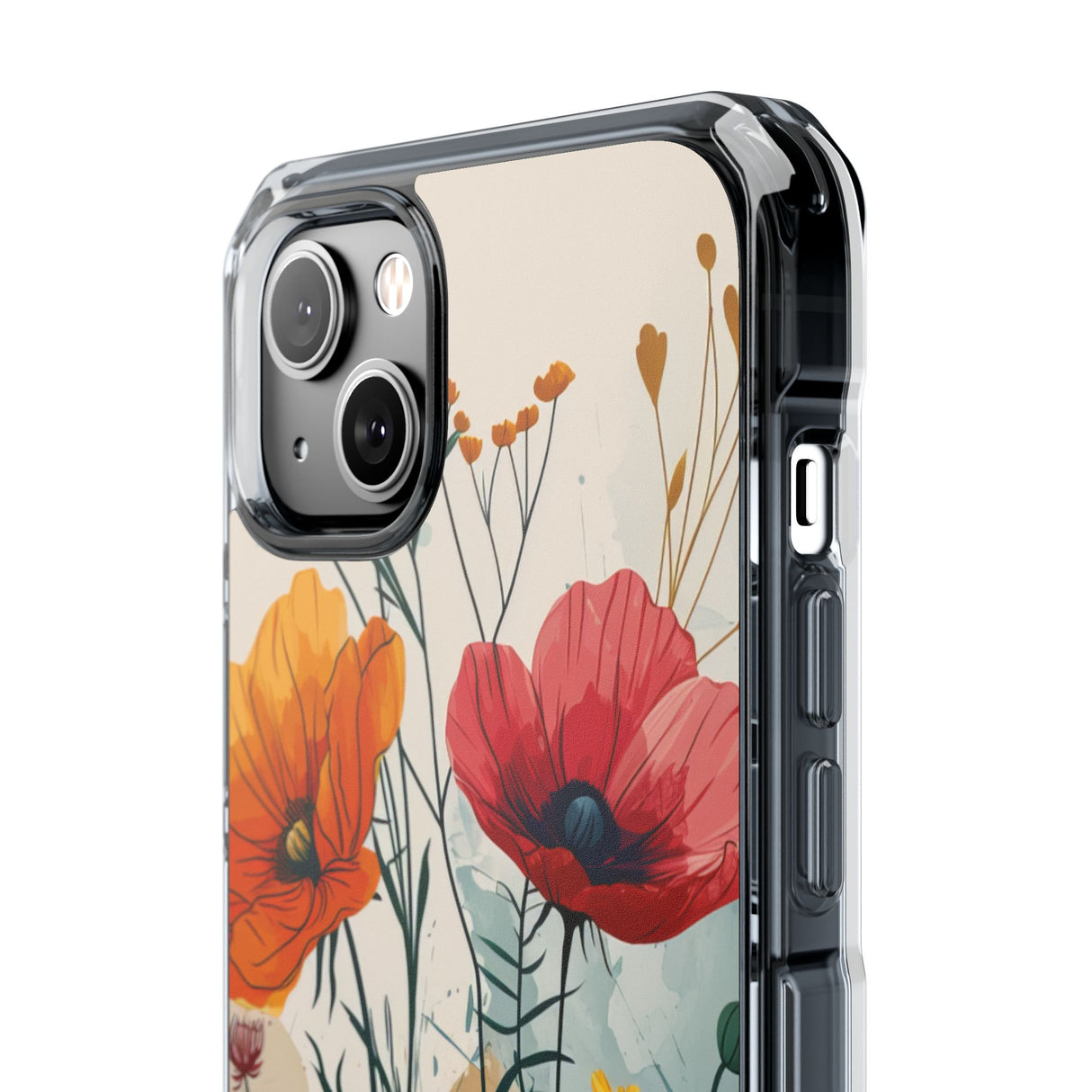 Blooming Whimsy – Handyhülle für iPhone (Clear Impact – Magnetisch) 