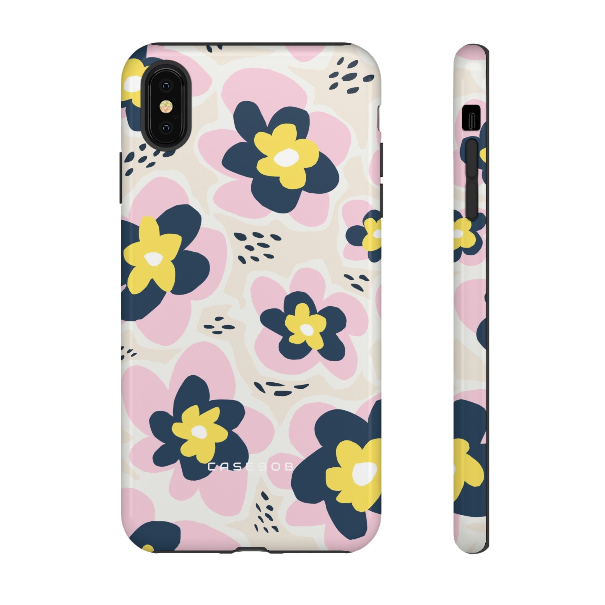 Pink Happy Flower - Protective Phone Case