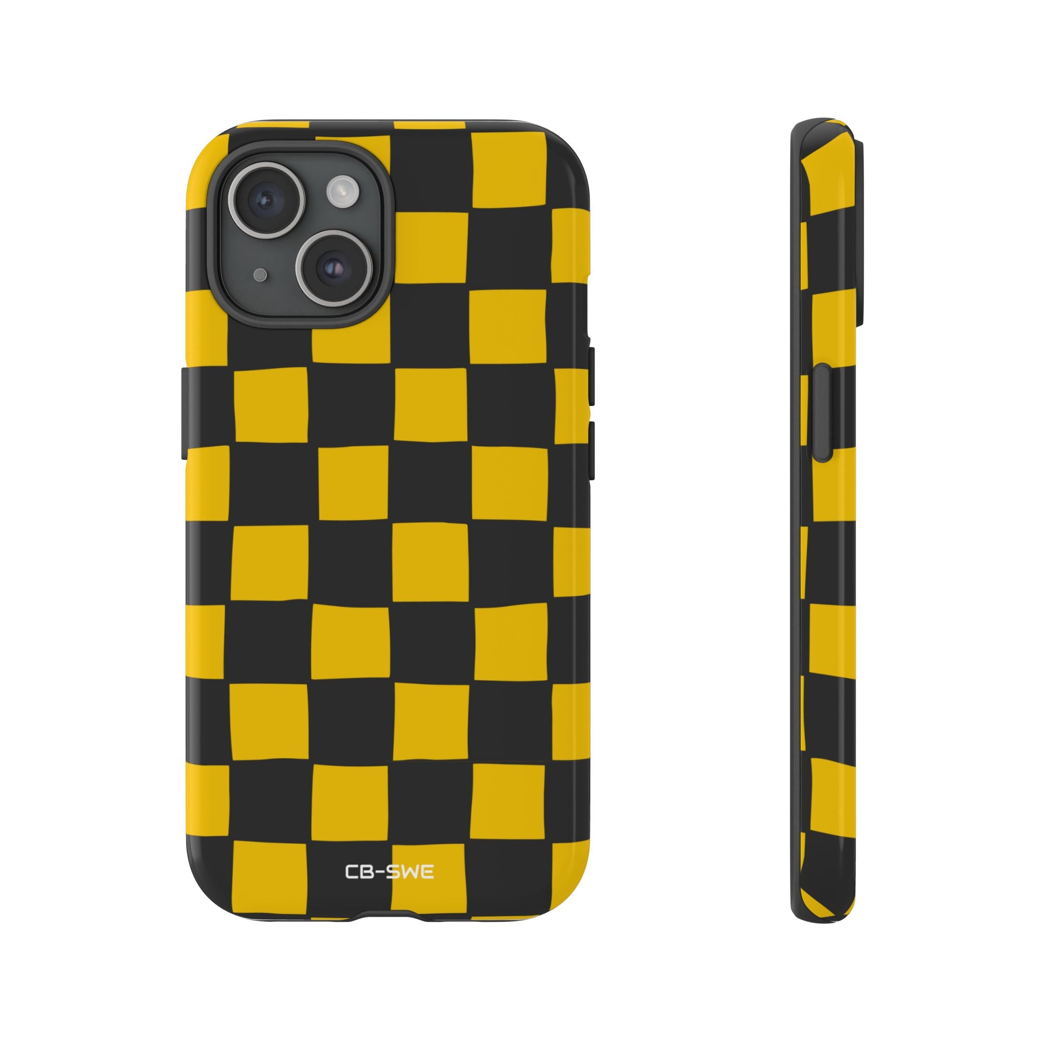 Yellow Squares Dance - iPhone Case
