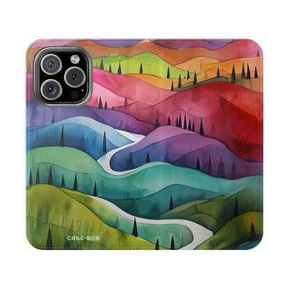 Valkoinen polku - iPhone 16 Pro -kotelo - lompakko