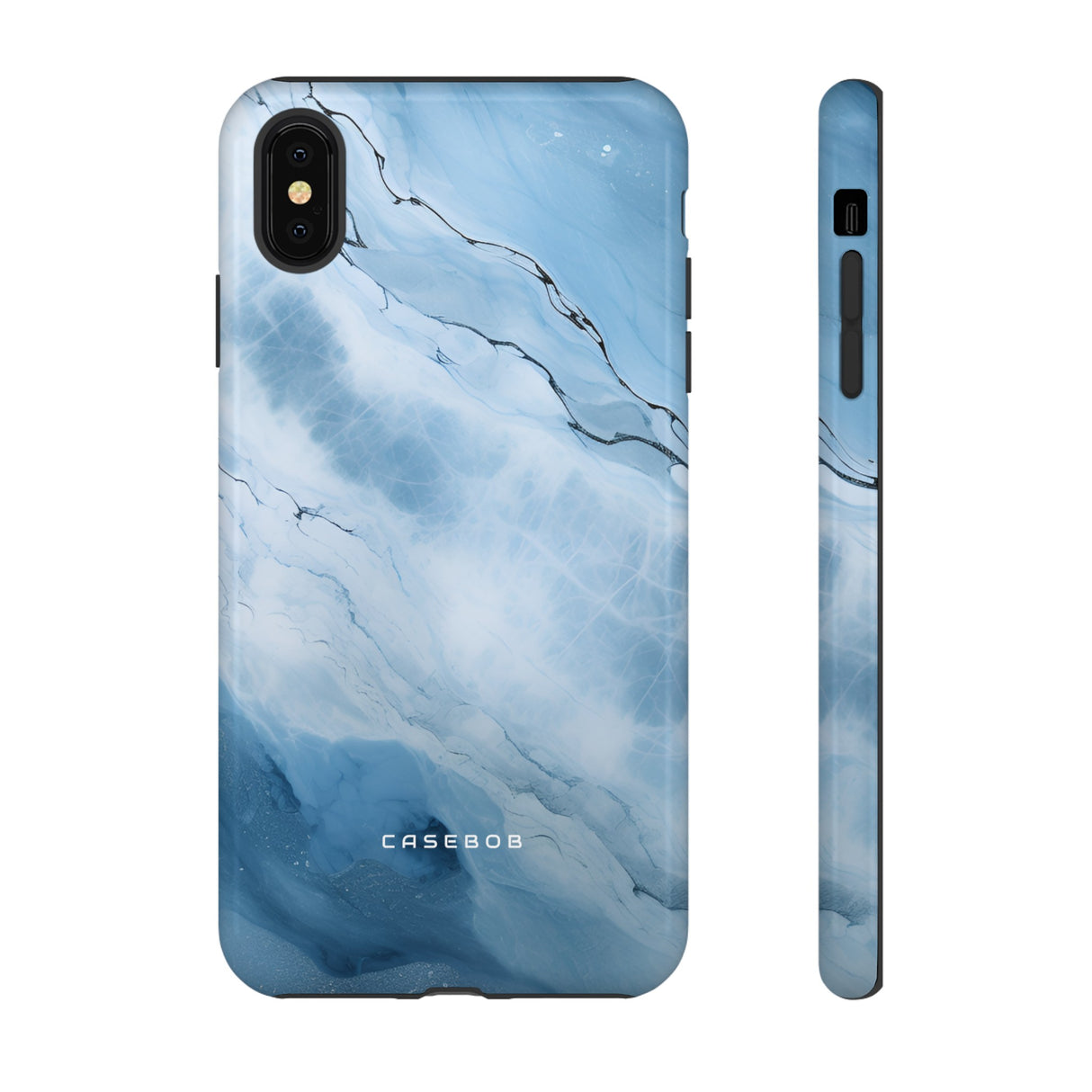 Light Navy Marble - Protective Phone Case