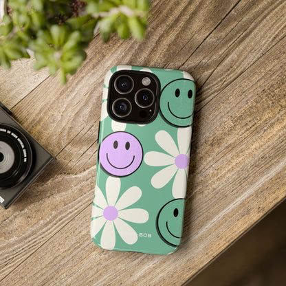 Smiley Bloom iPhone 16 Pro Case - Tough