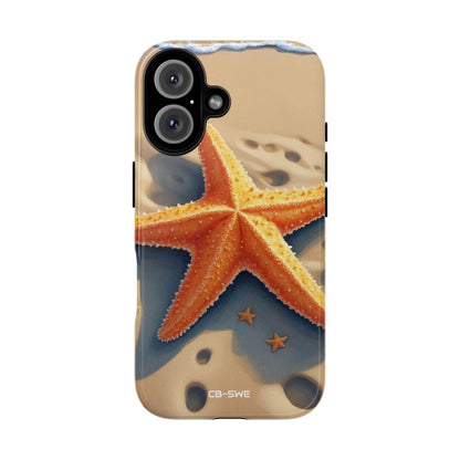 Starfish Rests On Sand - iPhone Case