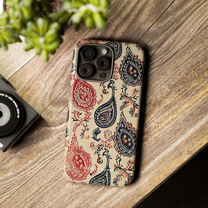 Vintage Paisley Elegance iPhone 15 - Tough Phone Case