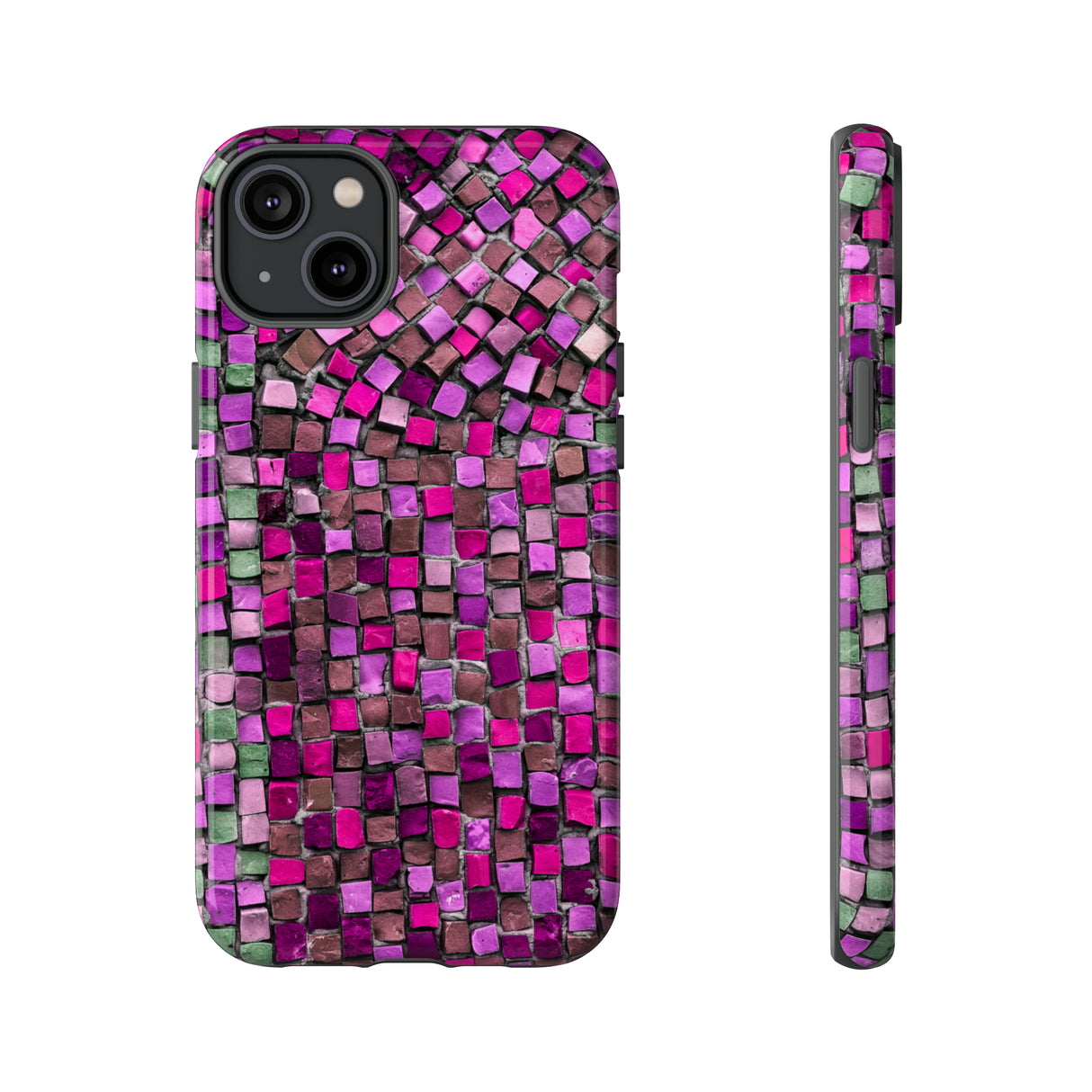 Purple Mosaic - Protective Phone Case