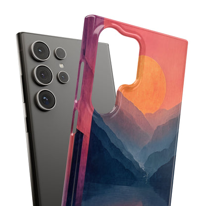 Surreal Sunset Landscape - Slim Samsung S24 Phone Case