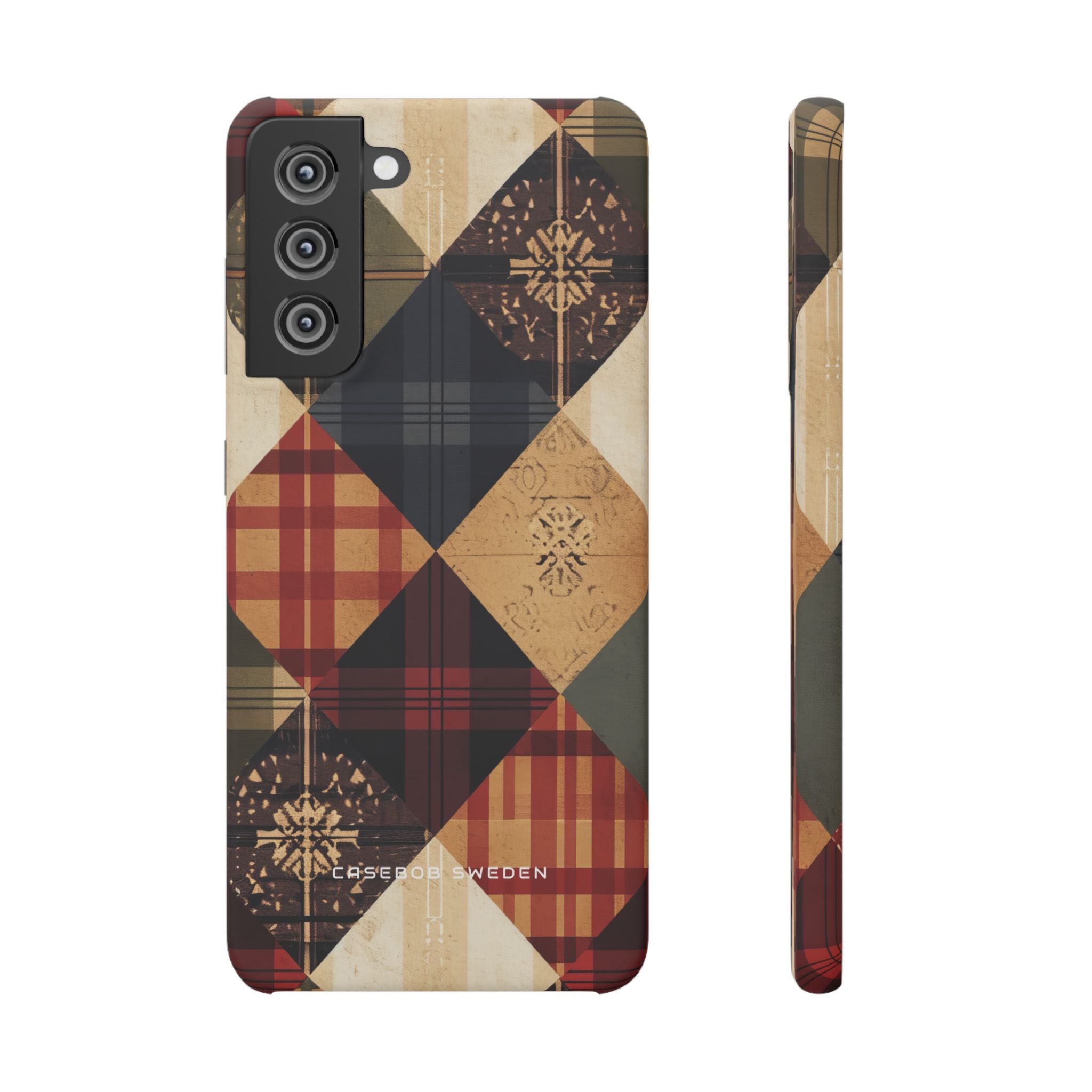 Rustic Geometric Patchwork Harmony Samsung S21 - Slim Phone Case