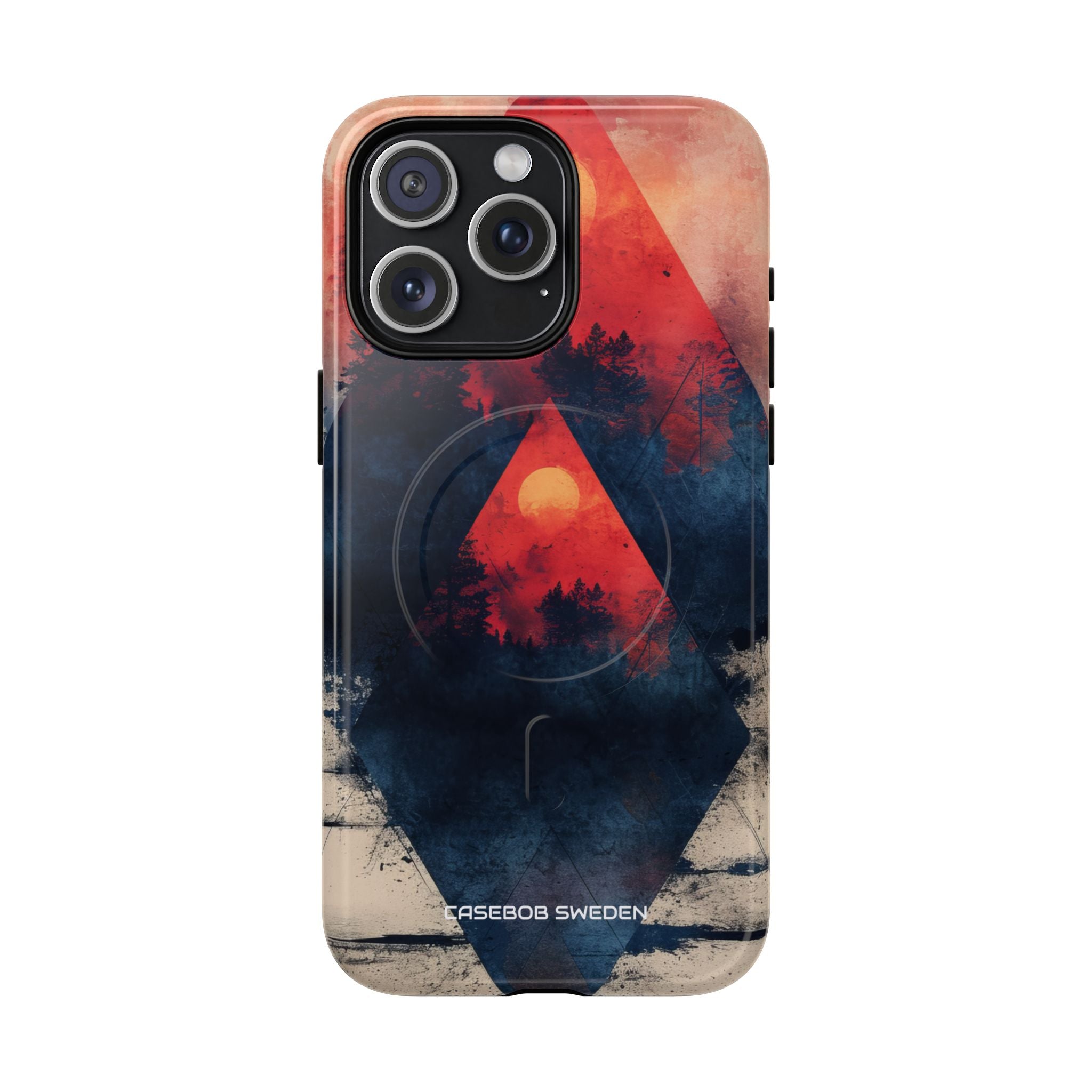 Red Sky Serenity - Tough + MagSafe® iPhone 15 Phone Case