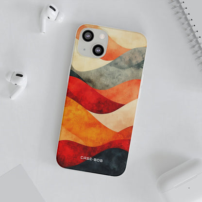 Cracked Wave Sunset iPhone 13 - Soft