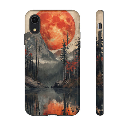 Abstract Wilderness Wonders: A Geometric Journey - Protective Phone Case