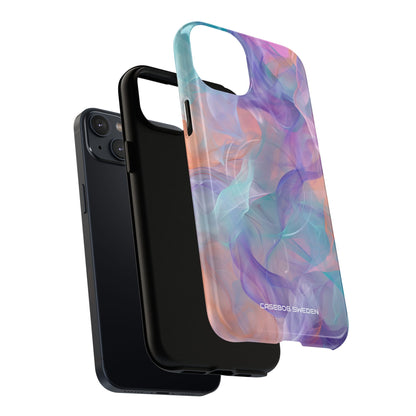 Dreamy Teal Flow - Tough + MagSafe® iPhone 14 Phone Case