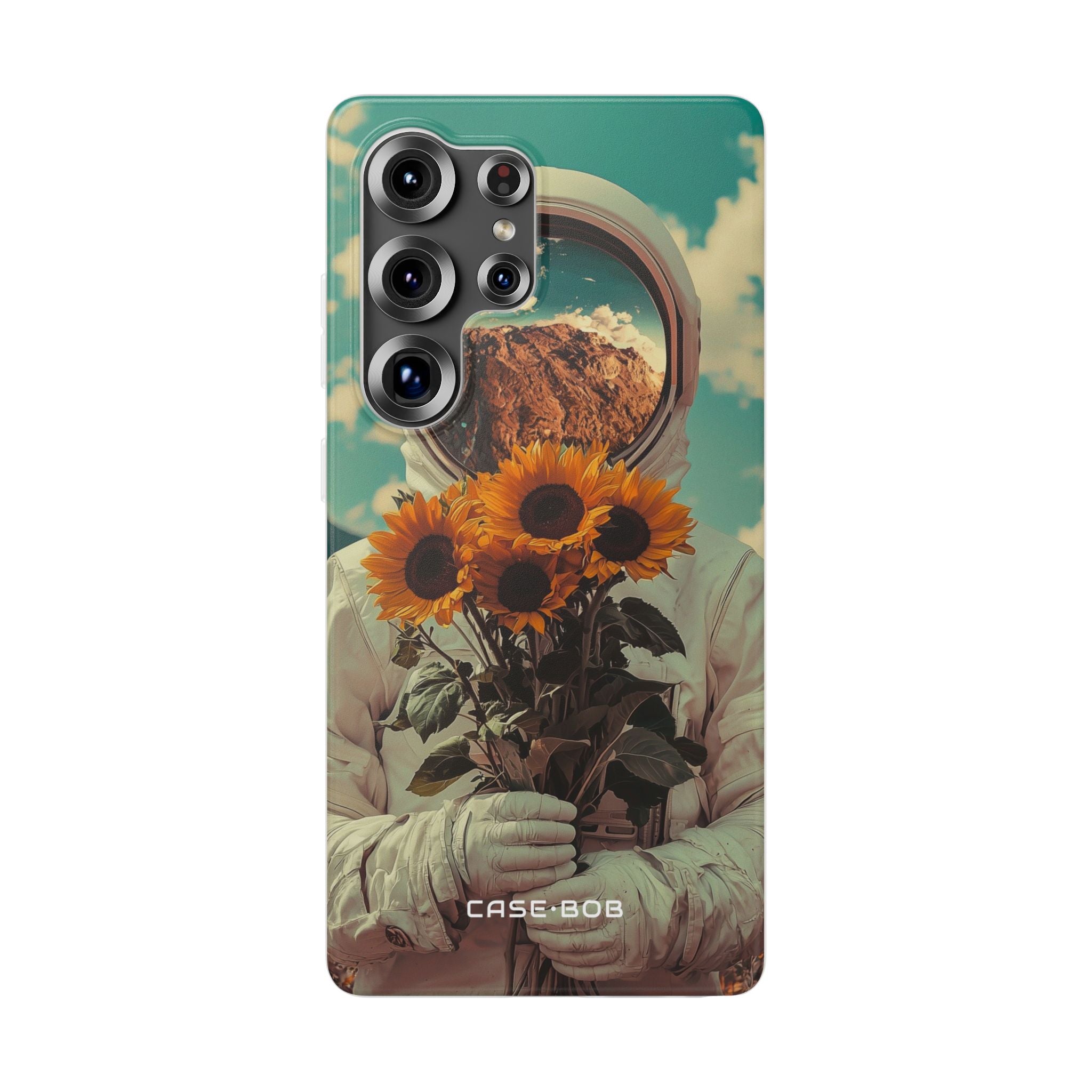 Sunflower Astronaut Samsung S25 Ultra Case - Soft