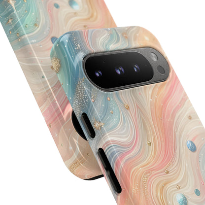 Iridescent Swirls Google Pixel 9 Pro Case - Tough