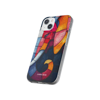Elephant Mosaic iPhone 14 Case - Soft