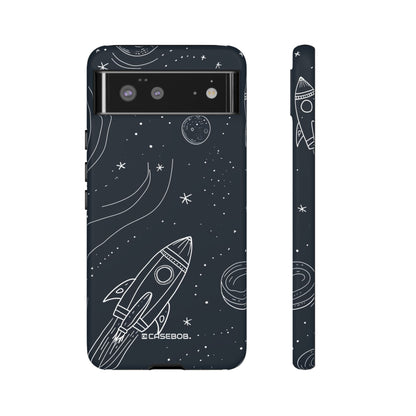 Cosmic Doodle Adventure - Phone Case for Google Pixel