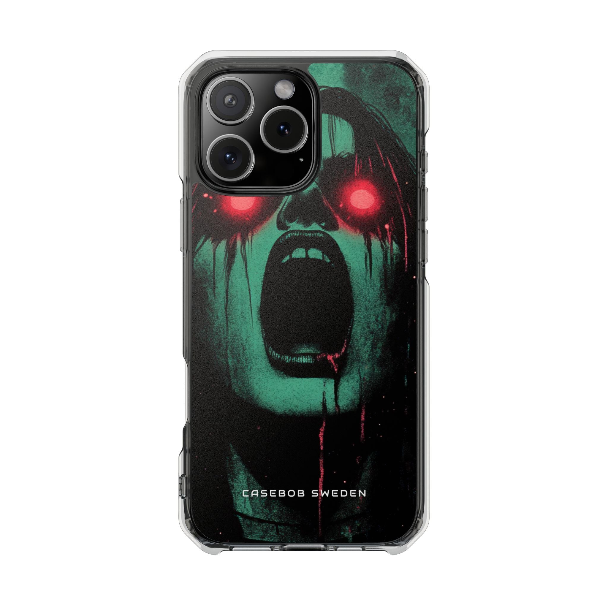 Haunting Glow of Gothic Eyes iPhone 16 - Clear Impact Phone Case