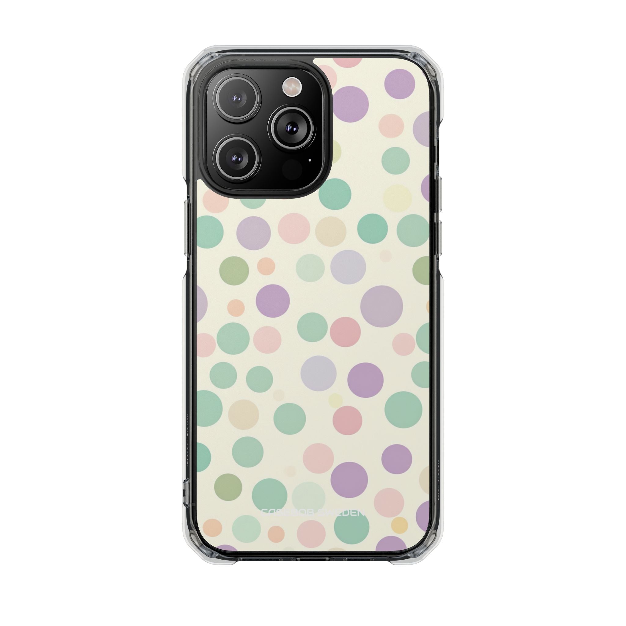 Playful Pastel Polka Dots - Clear Impact iPhone 14 Phone Case