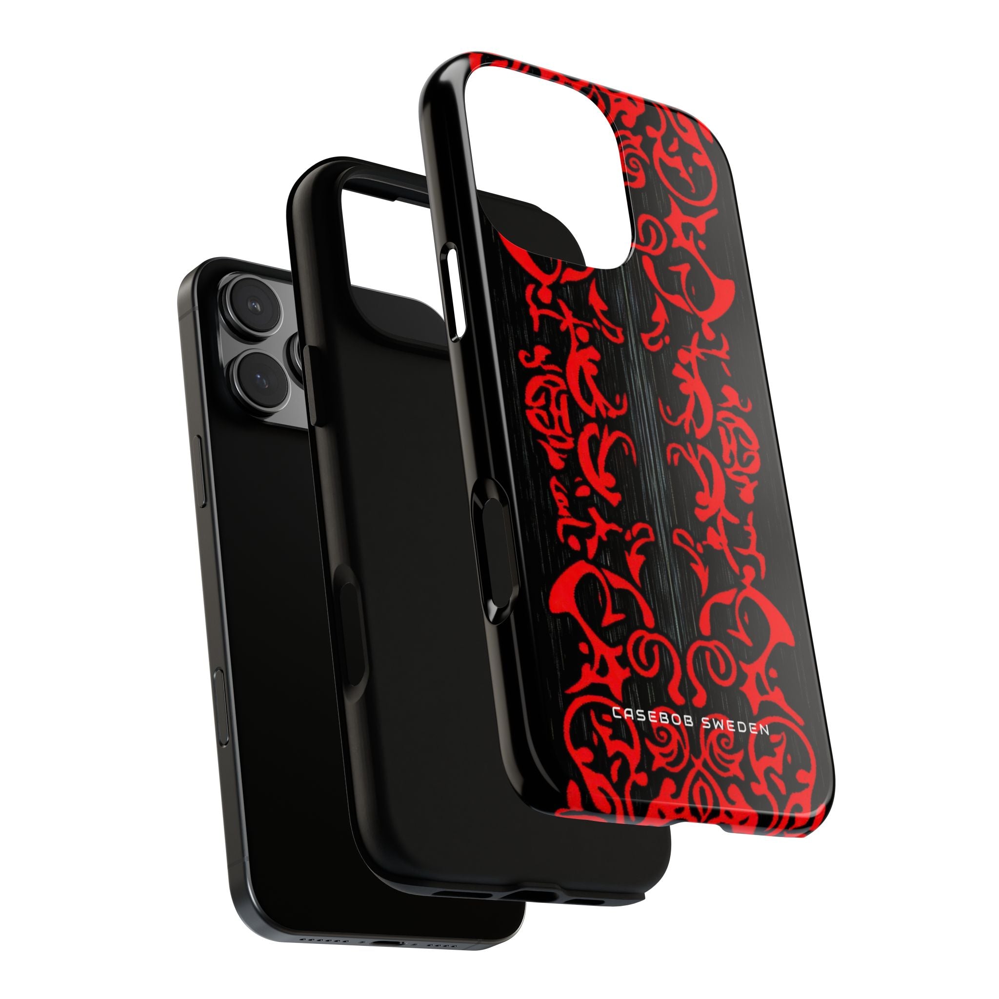 Gothic Crimson Symmetry iPhone 16 - Tough Phone Case